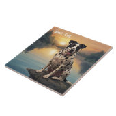 Dalmatiër bij het meer tegeltje (Zijkant)