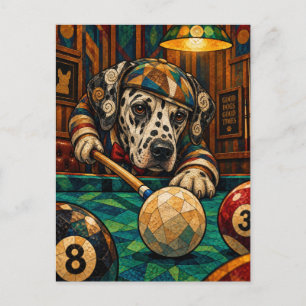 Dalmatiër, geometrisch mozaïek briefkaart