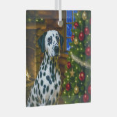 Dalmatiër  glas ornament (Voorkant Rechts)