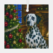 Dalmatiër  glas ornament (Achterkant)