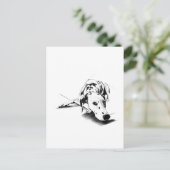 Dalmatiër-hond ansichtkaart – Handgetekend Briefkaart (Staand voorkant)