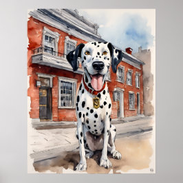 Dalmatiër - Hond Art Print