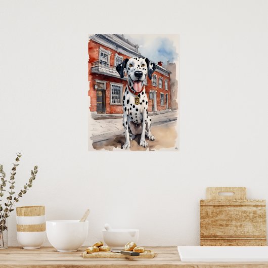 Dalmatiër - Hond Art Print (Keuken)