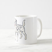Dalmatiër hond Magie Koffiemok (Voorkant rechts)