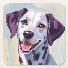 Dalmatiër | Honden Aquarel Huisdier Schilderij Kartonnen Onderzetters