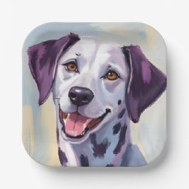 Dalmatiër | Honden Aquarel Huisdier Schilderij Papieren Bordje