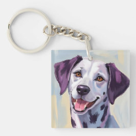 Dalmatiër | Honden Aquarel Huisdier Schilderij Sleutelhanger