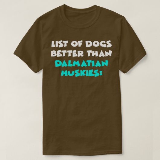 Dalmatiër Husky T-shirt (Design voorkant)