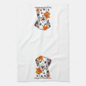 Dalmatiër, ik hou meer van je dan pompoenkruid theedoek (Verticaal)