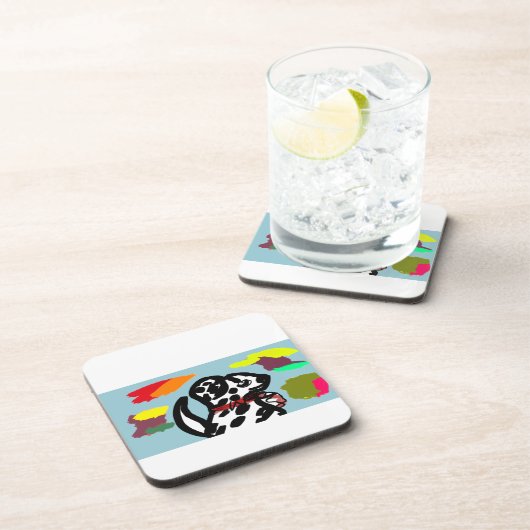 Dalmatiër in de herfst bier onderzetter (Rechterzijde)