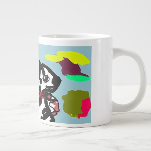 Dalmatiër in de herfst grote koffiekop (Rechts)