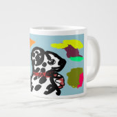 Dalmatiër in de herfst grote koffiekop (Voorkant rechts)