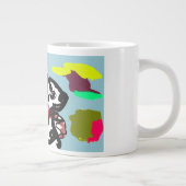 Dalmatiër in de herfst grote koffiekop (Rechts)