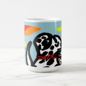 Dalmatiër in de herfst koffiemok (Center)