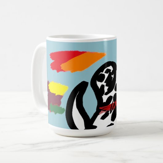 Dalmatiër in de herfst koffiemok (Voorkant links)