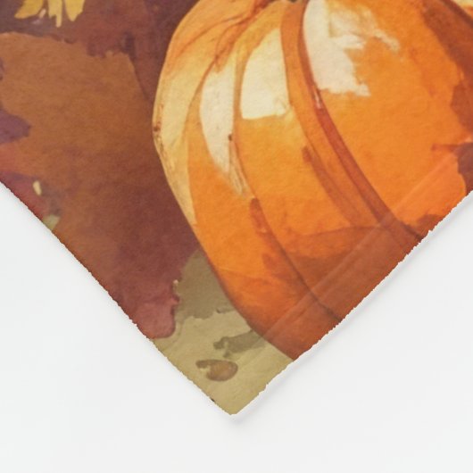 Dalmatiër in de herfst verlaat Thanksgiving kunst Fleece Deken (Hoek)