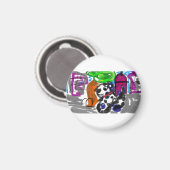 Dalmatiër in de stad magneet (Voorkant / Achterkant)