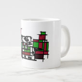 Dalmatiër in de winter grote koffiekop (Voorkant rechts)