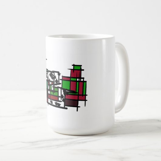 Dalmatiër in de winter koffiemok (Voorkant rechts)