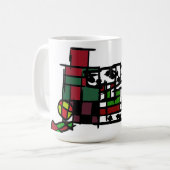 Dalmatiër in de winter koffiemok (Voorkant links)