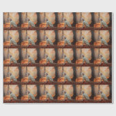 Dalmatiër in herfstbladeren Herfst inspireren Cadeaupapier (Vlak)