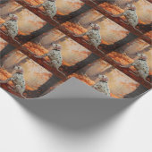 Dalmatiër in herfstbladeren Herfst inspireren Cadeaupapier (Hoek)