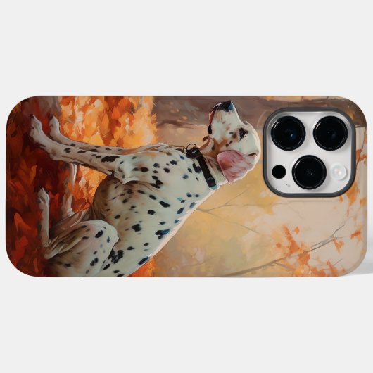 Dalmatiër in herfstbladeren Herfst inspireren Case-Mate iPhone Case (Achterkant (horizontaal))