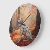 Dalmatiër in herfstbladeren Herfst inspireren Grote Klok (Hoek)