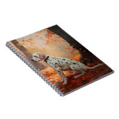 Dalmatiër in herfstbladeren Herfst inspireren Notitieboek (Rechterzijde)