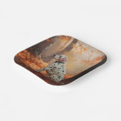 Dalmatiër in herfstbladeren Herfst inspireren Papieren Bordje (Gebogen)