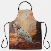 Dalmatiër in herfstbladeren Herfst inspireren Schort (Voorkant)
