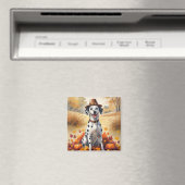 Dalmatiër in herfstbladeren Thanksgiving Kunst Magneet (Insitu (Vaatwasser))