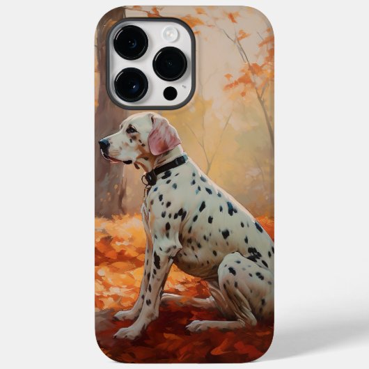 Dalmatiër in herfstbladeren vallen inspireren Case-Mate iPhone case (Achterkant)
