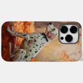 Dalmatiër in herfstbladeren vallen inspireren Case-Mate iPhone case (Achterkant (horizontaal))