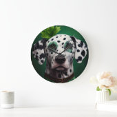 Dalmatiër in St. Patrick's Day jurk Grote Klok (Huis)