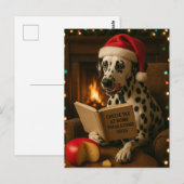 Dalmatiër 'Kaasbelasting' Kerstkaart Briefkaart (Voorkant / Achterkant)