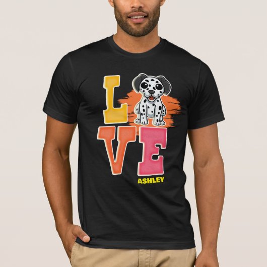 Dalmatiër liefhebbers cute kleur t-shirt (Voorkant)