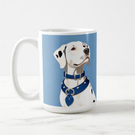 Dalmatiër Met Blauwe Halsband Koffiemok