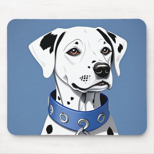 Dalmatiër met blauwe halsband muismat (Voorkant)