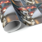 Dalmatiër met brandslang cadeaupapier (Rol Hoek)