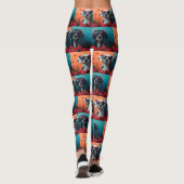 Dalmatiër met hart Rozen Valentijnsdag Leggings (Achterkant)