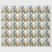 Dalmatiër met paaseieren cadeaupapier (Vlak)