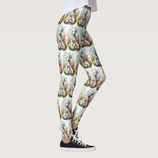 Dalmatiër met paaseieren leggings (Rechts)