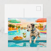 Dalmatiër met snack briefkaart (Voorkant / Achterkant)