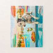 Dalmatiër met snack legpuzzel (Verticaal)