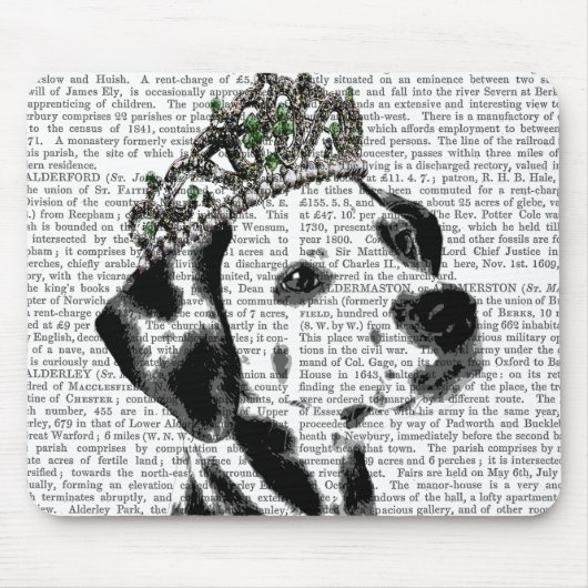 Dalmatiër met Tiara 2 Muismat (Voorkant)