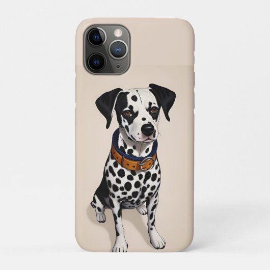 Dalmatiër met zwarte vlekken en halsband Case-Mate iPhone case (Achterkant)