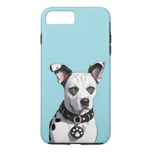 Dalmatiër met zwarte vlekken en halsband iPhone 8/7 plus hoesje
