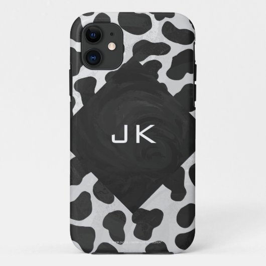 Dalmatiër Mono-gram zwart-wit afdrukken Case-Mate iPhone Case (Achterkant)