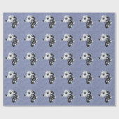 Dalmatiër op Denim Cadeaupapier (Vlak)